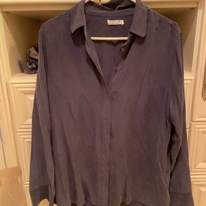 Everlane silk blouse medium